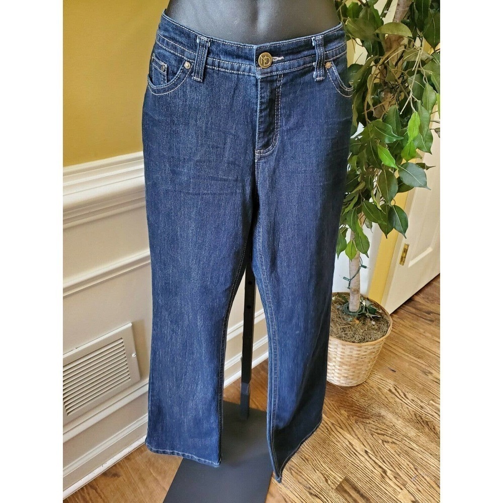 New Directions‎ Jeans Stitched Crease Hi Waist 14P